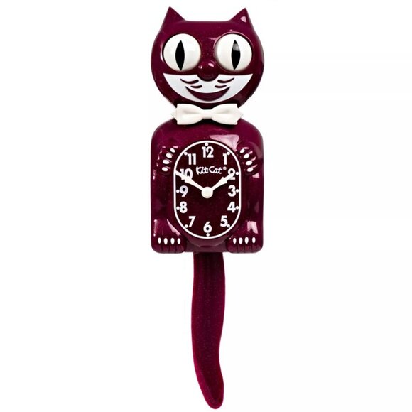 Ruby Red Kit Kat Cat Klock Clock